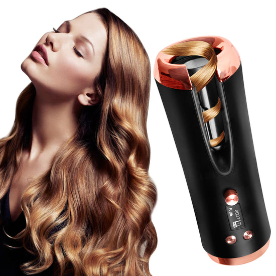 Boucleur Automatique Portable Sans Fil LCD – Curling Iron Travel Smart Rechargeable