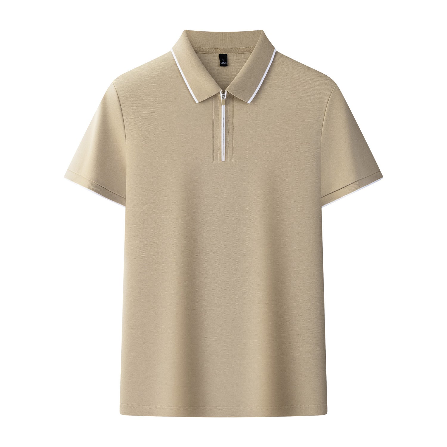 Polo Premium Zip Homme - Coton Longues Fibres