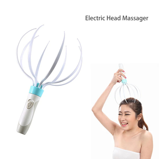Masseur Tête Électrique 8 Griffes – Scalp Vibration Massage Body Care