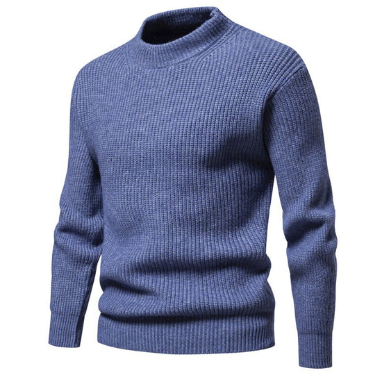 Pull Homme Côtelé Col Rond – Confort Premium