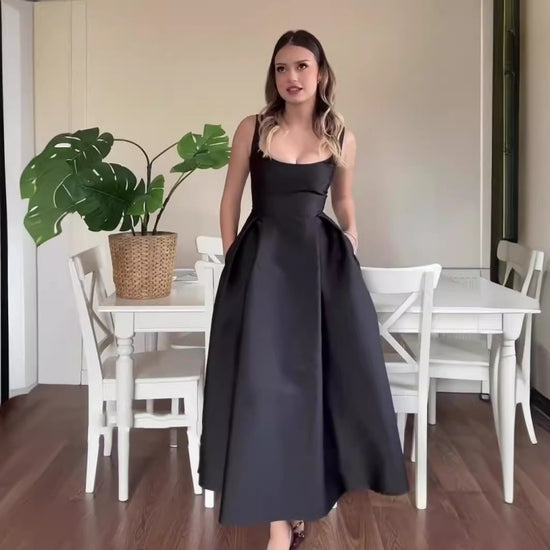 Robe Longue Dos Nu à Bretelles - Élégance Estivale